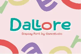 Dallore - Display Font