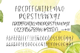 Summer Lemonade font