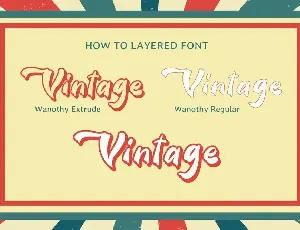 Wanothy - Vintage Font