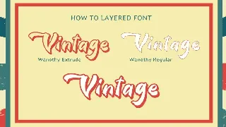 Wanothy - Vintage Font