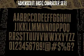 Ravenscout Rough font