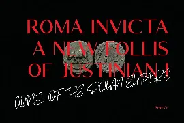 Roma Invicta Font Duo Script Sans