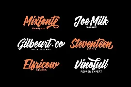 Dartybe - Bold Script Logotype font