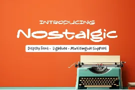 Nostalgic - Display font