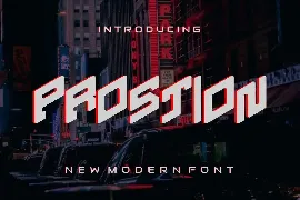 Prostion font