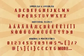 Redzein - Vintage Slab font