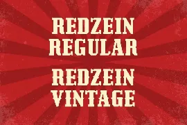 Redzein - Vintage Slab font