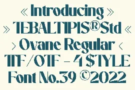 Ovane - Clean Display Sans font