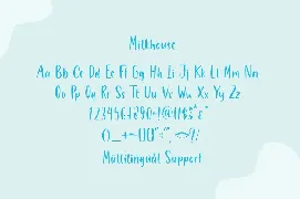 Milkhouse font