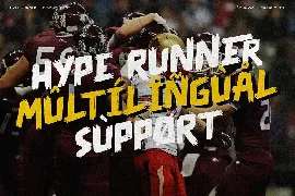 Hype Runner - Brushy Display Font