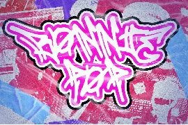 Genzi Street - Monoline Graffiti Font