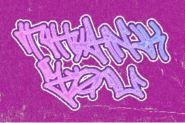 Genzi Street - Monoline Graffiti Font