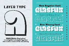 Glasfur - Bubble Display Font