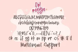 Oh! Meggie - Handwritten Font