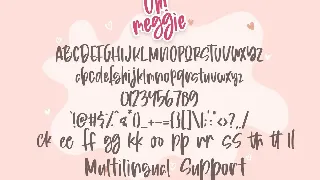 Oh! Meggie - Handwritten Font