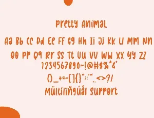 Pretty Animal font