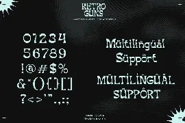 Retro Guns font