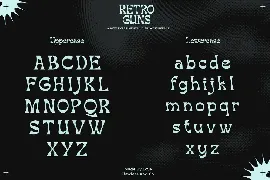 Retro Guns font