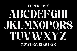 Mowera - Bold Serif font