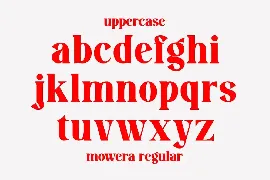 Mowera - Bold Serif font