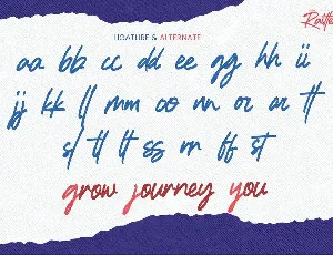 Raittens - Modern Handwritten Font