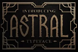 Astral display font