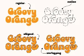 Groovy Orange - Groovy Retro font