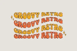 Groovy Orange - Groovy Retro font