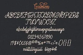 Gasoline - Monoline Vintage Script Font