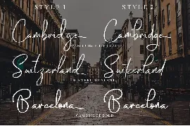 Cambridge | Stylish Handwritten Font