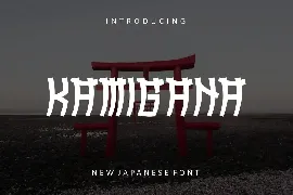 Kamigana font