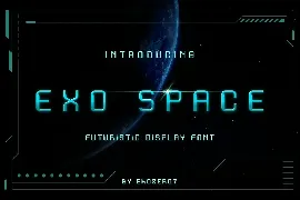 Exo Space Futuristic Display Font