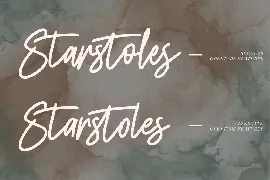 Starstoles Signature Script Typeface font