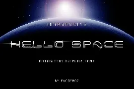 Hello Space font