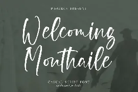 Welcoming Monthaile Casual Script Font