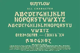 Outflow - Halloween Display Font