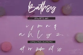 Bathsy Signature Brush Script Font