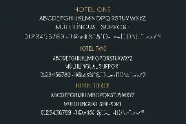 Hotel Modern Font Family