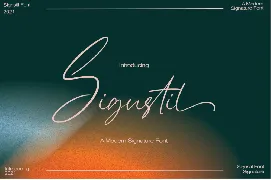 Sigustil - Signature Font