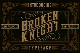 Broken Knight Typeface font