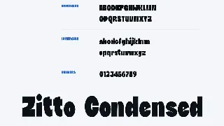 DTF Zitto Condensed font