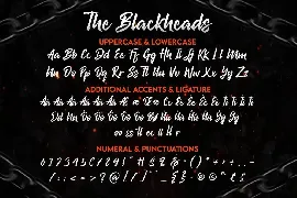 The Blackheads - Authentic Bold Script font