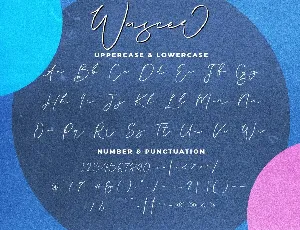 Wascer Modern Script Brush Font