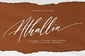 Athallia - Luxury Font