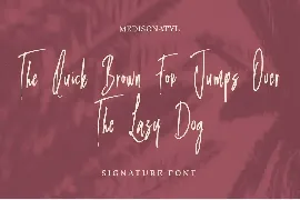 Medisonatyl - Handwritten Signature font