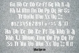 Blackiron font