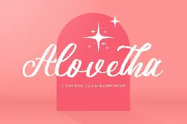 Alovetha - Brush Script Font