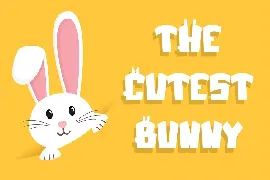 Jumpy Bunny - Cute Display Font