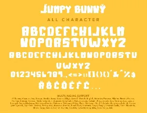 Jumpy Bunny - Cute Display Font