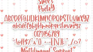 Sweet Poetry font